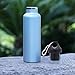 LAIMALA 20 oz Insulated Stainless Steel Water Bottle, Double Wall Vacuum, Standard Mouth, Blue
