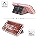WeLoveCase Galaxy S8 Plus Wallet Case, Galaxy S8 Plus Case Card Holder Wallet Cover with Stand & Mirror 3 in 1 Hybrid Shockproof Heavy Duty Full Protective Case for Samsung Galaxy S8 Plus - Rose Gold