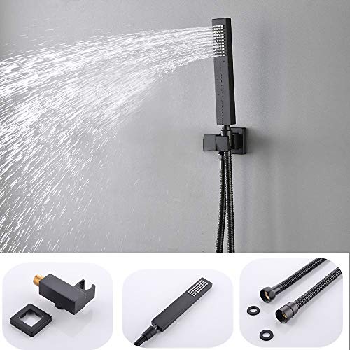 Enga Shower Jets System with Wall Mount 12 Inch Rain Shower Head and