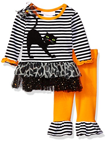 Bonnie Baby Baby Girls' Halloween Appliqued Legging Set