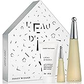 Issey Miyake L'eau D'issey 3 Piece Set for Women (3.4 Ounce Eau de Toilette Spray + 0.33 Ounce Eau de Toilette Spray + 1.6 Ou