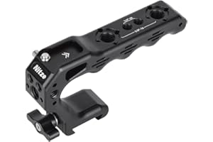 Nitze NATO Top Handle, Mini Ergonomic Camera Top Handle, with NATO Clamp and Built-in Anti-Off Cold Shoe, for DSLR and Mirror