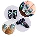 PrettyDiva Mermaid Nail Decals, 24 Sheets Holographic Laser Nail Art Sticker Decals Self-adhesive