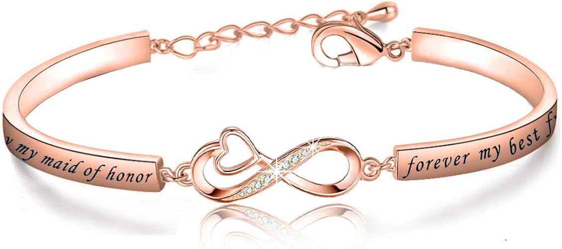 Amazon Cenwa メイド オブ オナー ギフト Today My Maid Of Honor Forever My Best Friend ブレスレット メイド オブ オナー ウェディングジュエリー ブライズメイド ウェディングプロポーズギフト 最高の姉妹 ブライズメイドに ブレスレット 通販