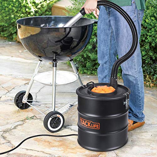 TACKLIFE Ash Vacuum Cleaner, 800W 5Gallon Powerful Ash Vac, Double