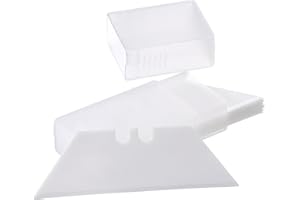 Lanties 10 Pack Ceramic Utility Blades High Hardness Replacement Blades Fit Utility Knife, Sharp and Reliable, Suitable for Most Craft Knives and Box Cutter