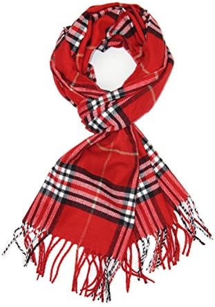 Classic Luxurious Soft Cashmere Feel Unisex Winter Scarf in Checks and Plaid