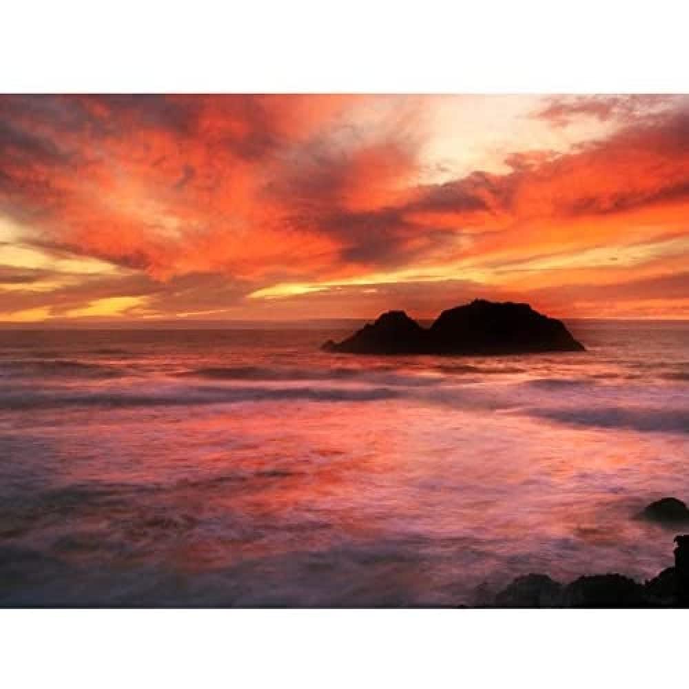Brocken Sutro Bath Sunset San Francisco Photo Art Print Canvas Premium Wall Decor Poster Mural