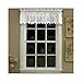 Lorraine Home Fashions Hopewell Lace Window Valance, 58-Inch by 12-Inch, White