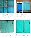 Mymazn 5x9 Server Book for Waitress Organizer Magnetic with Zipper Money Pocket Pen Holder for Waiter Restaurant Waitstuff Fits Guest Check Order Pad and Apron (Turquoise)