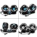 WIOR 12V 5 inches Dual Head Car Air Fan 360° Rotating Free Adjustment Automobile Vehicle Cooling Car Fan Powerful Quiet 2 Speed Rotatable Electric Car Fans with Clip Cigarette Lighter Plug