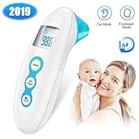 Baby Thermometers Instant Forehead and Ear Thermometer Accurate Medical Digital Infrared Thermometer for Fever Professional Clinical Electronic Thermometers for Infant Children, Adults