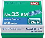 Max 35-5M Standard Staples, Leg Length