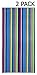Cotton Craft - 2 Pack Terry Beach Towel 30x60 - Chelmsford Multi Stripe - 400 grams per square meter - 100% Pure Ringspun Cotton - Brilliant vibrant colors - Highly absorbent easy care machine wash