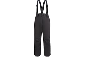 YRAETENM Kids Snow Bibs Boys Girls Waterproof Windproof Snow Pants Warm Insulated Skiing Snowboard Overalls Winter Snowsuits