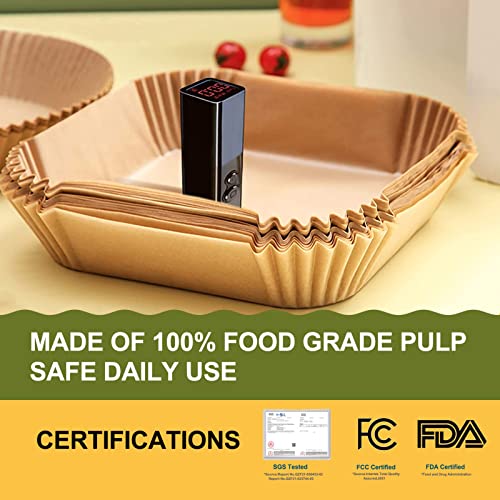 Air Fryer Disposable Paper Liner Rectangular for Dual Basket Air Fryer