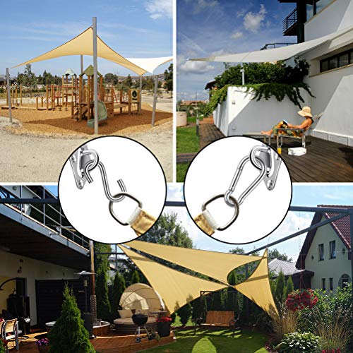 K KUMEED 42 Stück Sonnensegel Befestigung Set, Sonnensegel Befestigung Edelstahl Sonnensegel Befestigungs-Set… – Bild 7