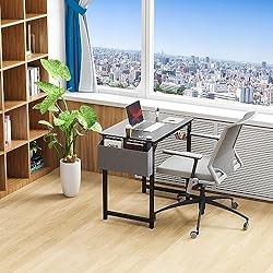 DUMOS 32 Inch Small Computer Office Desk Modern