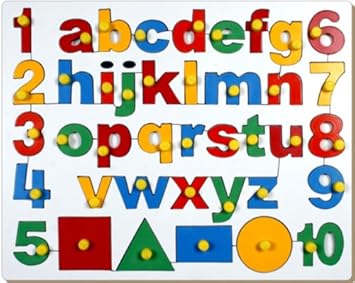 Little Genius English Alphabets (ABC) with Numbers and Shapes