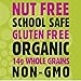 Don't Go Nuts Nut-Free Organic Chewy Granola Bars, Chocolate Chip, 12 Count, Non GMO, Gluten Free