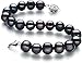 Kaitlyn Black 8-9mm A Quality Freshwater 925 Sterling Silver Cultured Pearl Bracelet For Women-7 in length