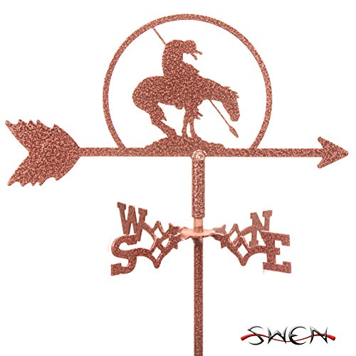 END OF TRAIL Mini Flower Pot Weathervane