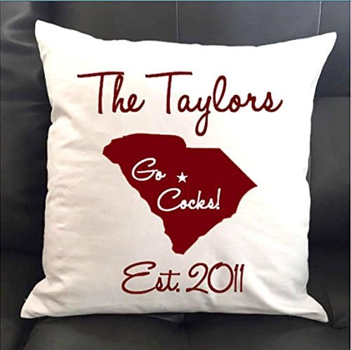 Personalized University of South Carolina Throw Pillow 16x16