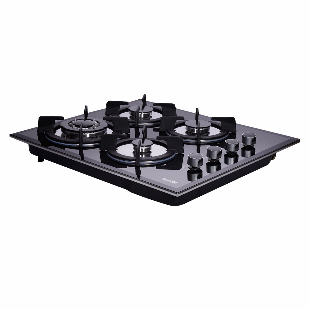 Delikit Dk145 A01s 24 Inch Gas Cooktop Gas Hob 4 Burners Lpg Ng