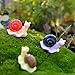 MagiDeal 10Pcs Miniature Dollhouse Bonsai DIY Craft Fairy Garden Glass Vase Snail Decor