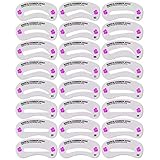 SMYTShop Eyebrow Stencils Shaping Template,24 Piece Different Styles Eyebrow Grooming Set,Reusable Makeup Design Tool