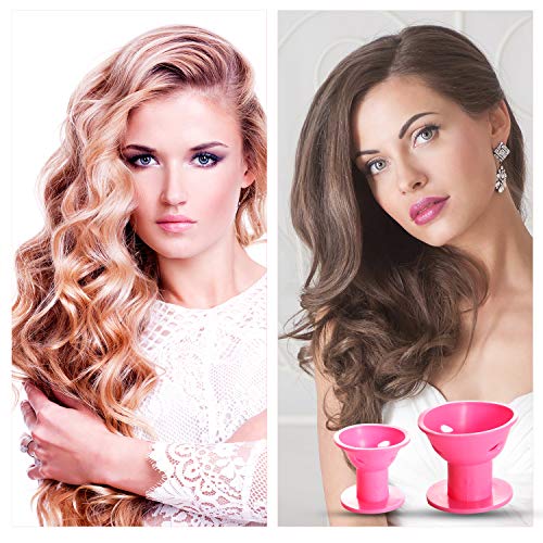 Waloden 48pcs Magic Hair Rollers Silicone Curlers No Clip Silicone