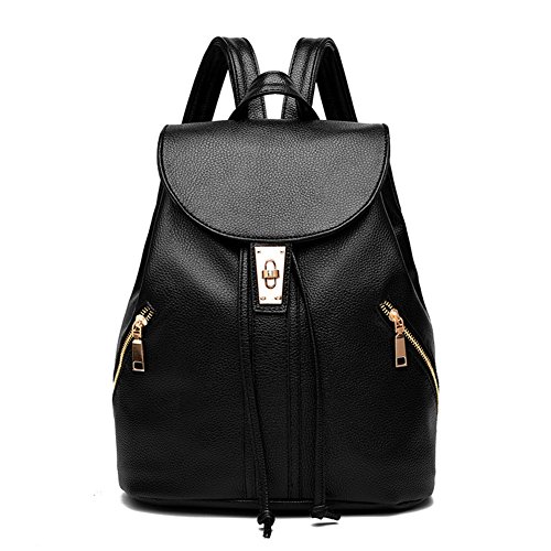 Lizhigu women leather backpack purse durable school tra…