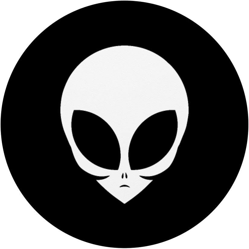 Funny UFO Space Extraterrestrial Life Alien Head Funny Alien PopSockets Grip and Stand for Phones and Tablets - Image 4