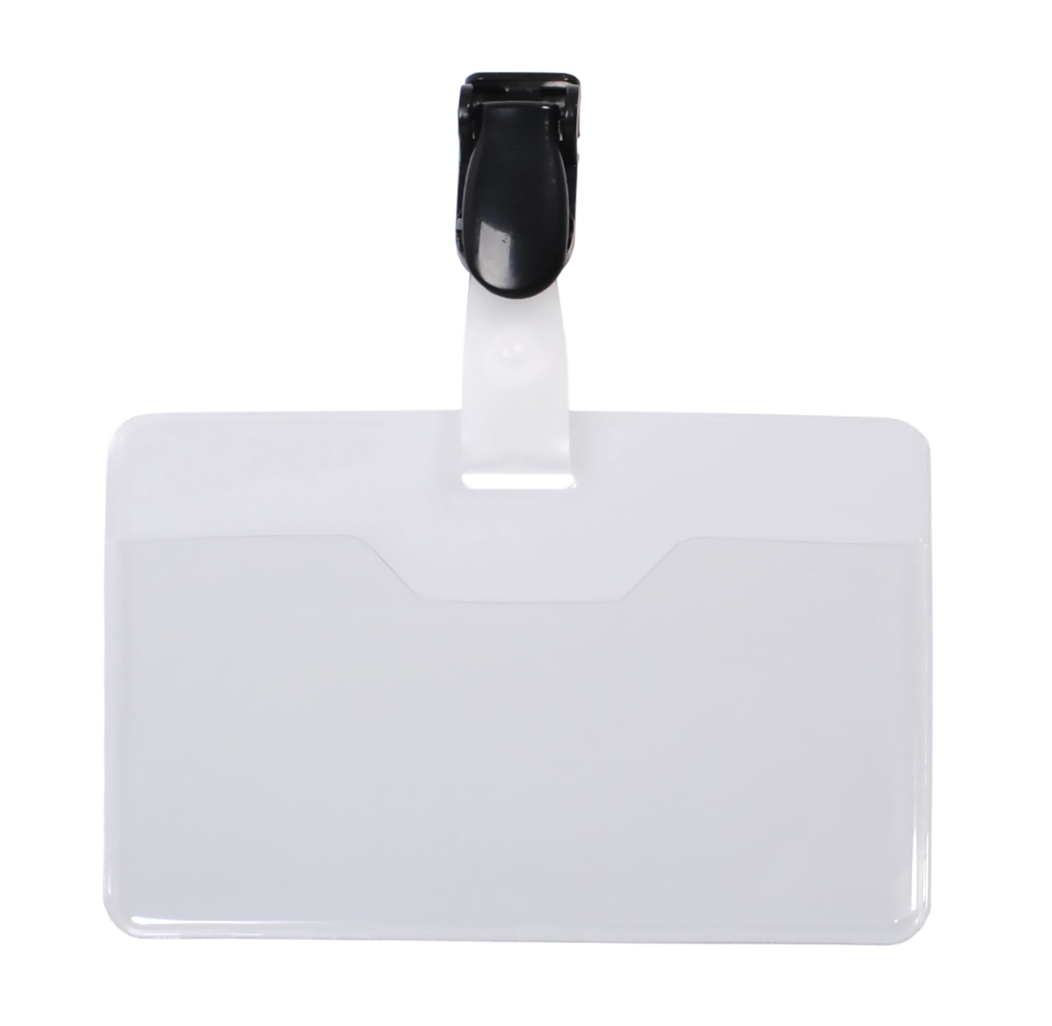 PAVO Premium 60 x 90 mm Clip Visitor Name Badge (Pack of 25)