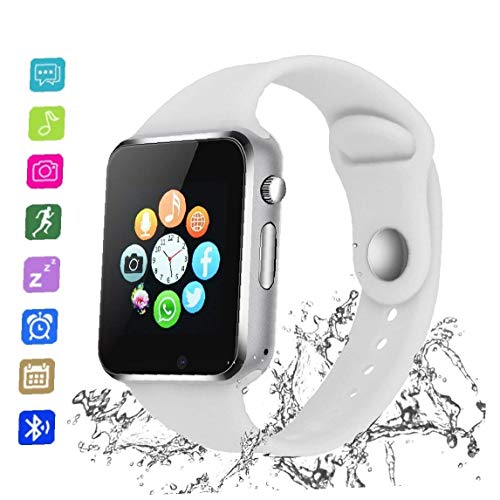 Smart Watch PLYSIN Bluetooth Smartwatch Unlocked Watch Cell Phone with Sim Card Slot Track Activity Watch with Pedometer Camera Music-Player for iOS iPhone Android Samsung HTC Sony Huawei - Thumbnail 6