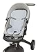 Manito Clean Basic 3D Mesh Seat Pad/Cushion/Liner for Stroller and Car Seat (Zigzag Grey)
