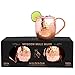 Hudson Copperworks 2 Hammered Finish Pure Solid Copper Moscow Mule Mugs