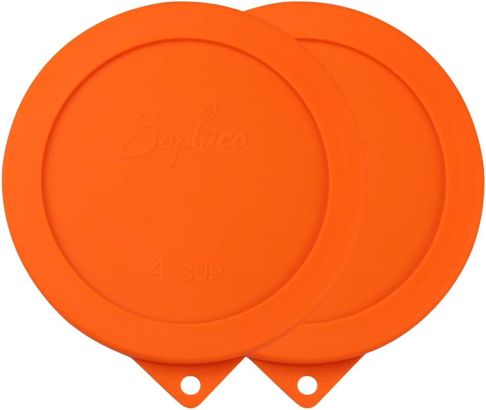 Sophico 4 Cup Round Silicone Storage Cover Lids Replacement