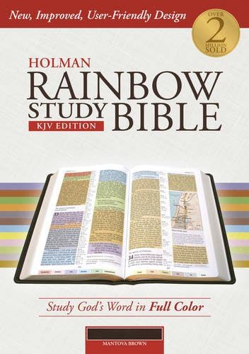 Holman Rainbow Study Bible: KJV Edition, Mantova Brown LeatherTouch