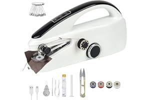 Handheld Sewing Machine, Stitch Sew Quick Portable Mending Machine, Portable Sewing Machine with Sewing Kit for Needlework