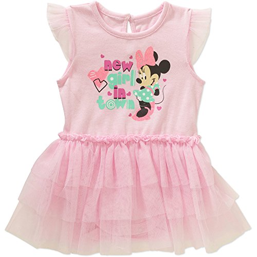 Toddler Girls' Occupational Tutu Tulle Dress - Ripe Red (12M, Minnie Mouse Creeper Bodysuit)