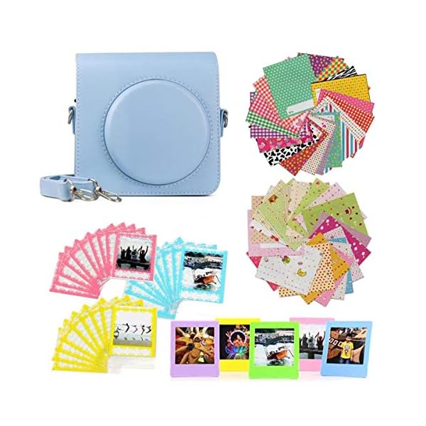 JXE Sofortbildkamera-Bundle Kit Zubehör für Fujifilm Instax Square SQ1 Kamera - Schutzhülle, Aufkleber Boarder, Desktop…