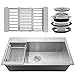 FireBird Handmade Kitchen Sink 30-inch Top-mount Single Bowl Stainless Steel 30