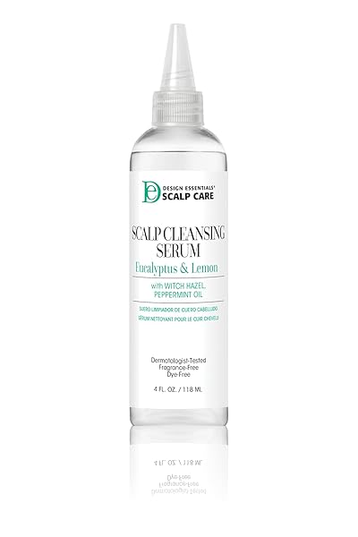 DESIGN ESSENTIALS SCALP AND SKIN CARE DETOXIFYING TONIC WITH PEPPERMINT OIL, HYDRATING, CRUELTY FREE, 4 OUNCES