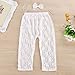 Diamondo Newborn Baby Girls Lace Long Soft Leggings Pants Bowknot Headband Outfits