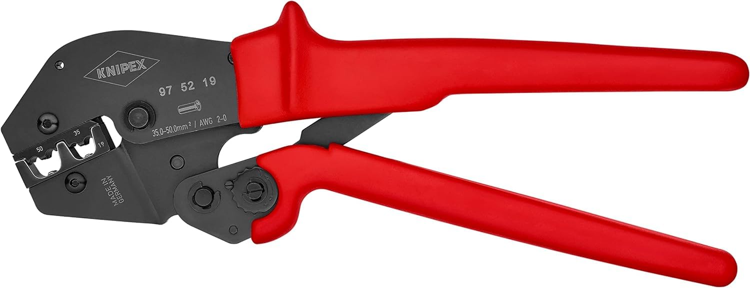 KNIPEX Crimping Pliers for Two-Hand Operation with Non-Slip Plastic Grips 250 mm, 97 52 19