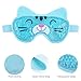 NEWGO Kids Ice Pack Eye Mask Cold Compress Reusable Hot Cold Therapy Gel Eye Mask with Soft Plush Backing