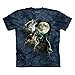 The Mountain Three Wolf Moon Adult Night Blue T-Shirt XXL