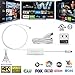Dual-Omni-Directional Outdoor TV Antenna - ANTOP HD Digital TV Antenna with High Gain Smartpass Amplifier, 4G LTE Filter Noise-Free Reception for 4K HD Free TV Channels - 33ft Coaxial Cable