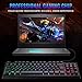 Giixer RGB Gaming Keyboard, TKL Keyboard LED Backlit Illuminated Computer Keyboard USB Wired Membrane Keyboard with Water-Resistant and Adjustable Lighting for PC Laptop Gamers, Black (RGB 87key)thumb 3